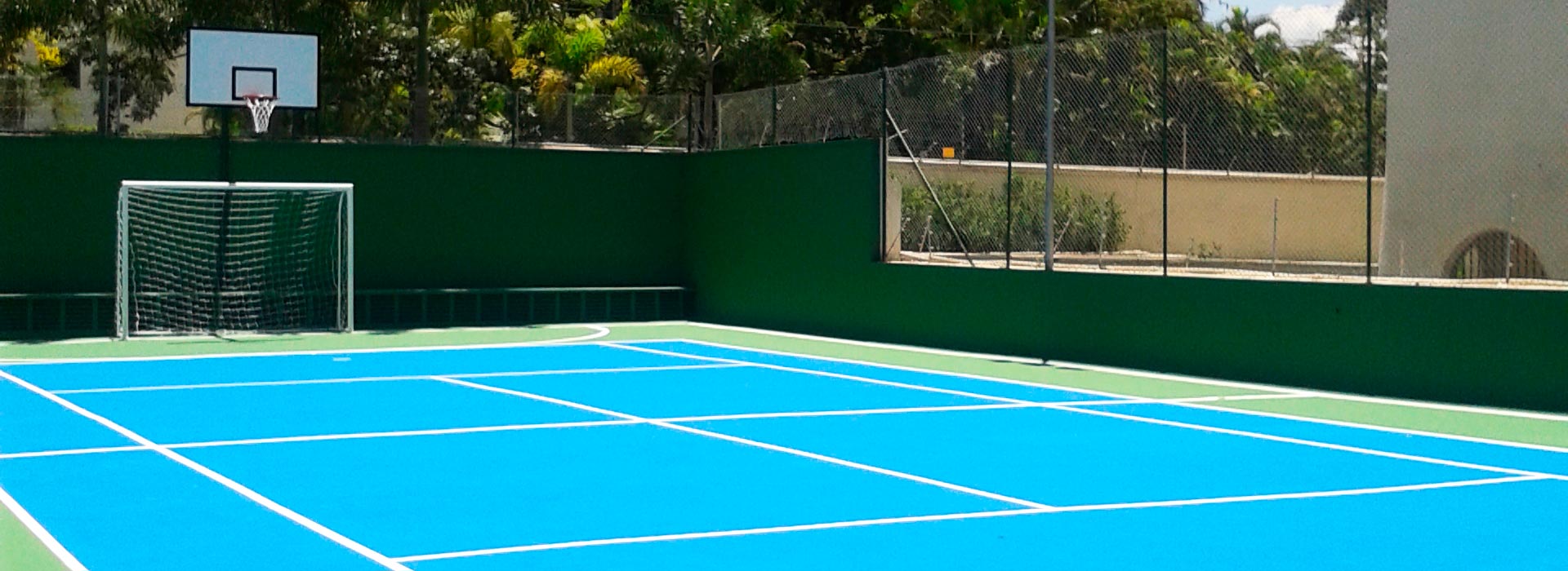 Construção de quadras esportivas